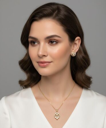 Mrssunshine Soft Gold Grace Pendant Set