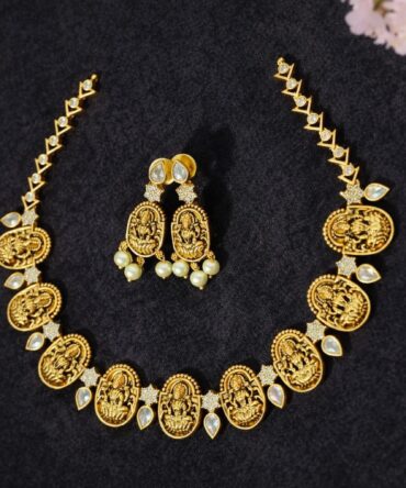 Antique Temple Style Necklace Set